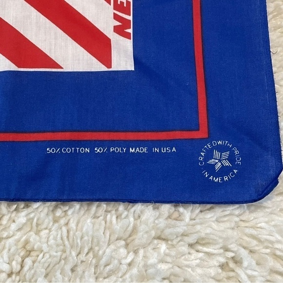 Vintage Military Bandana US Army P.O.W Blue USA Made New with Tag NOS - Picture 3 of 7